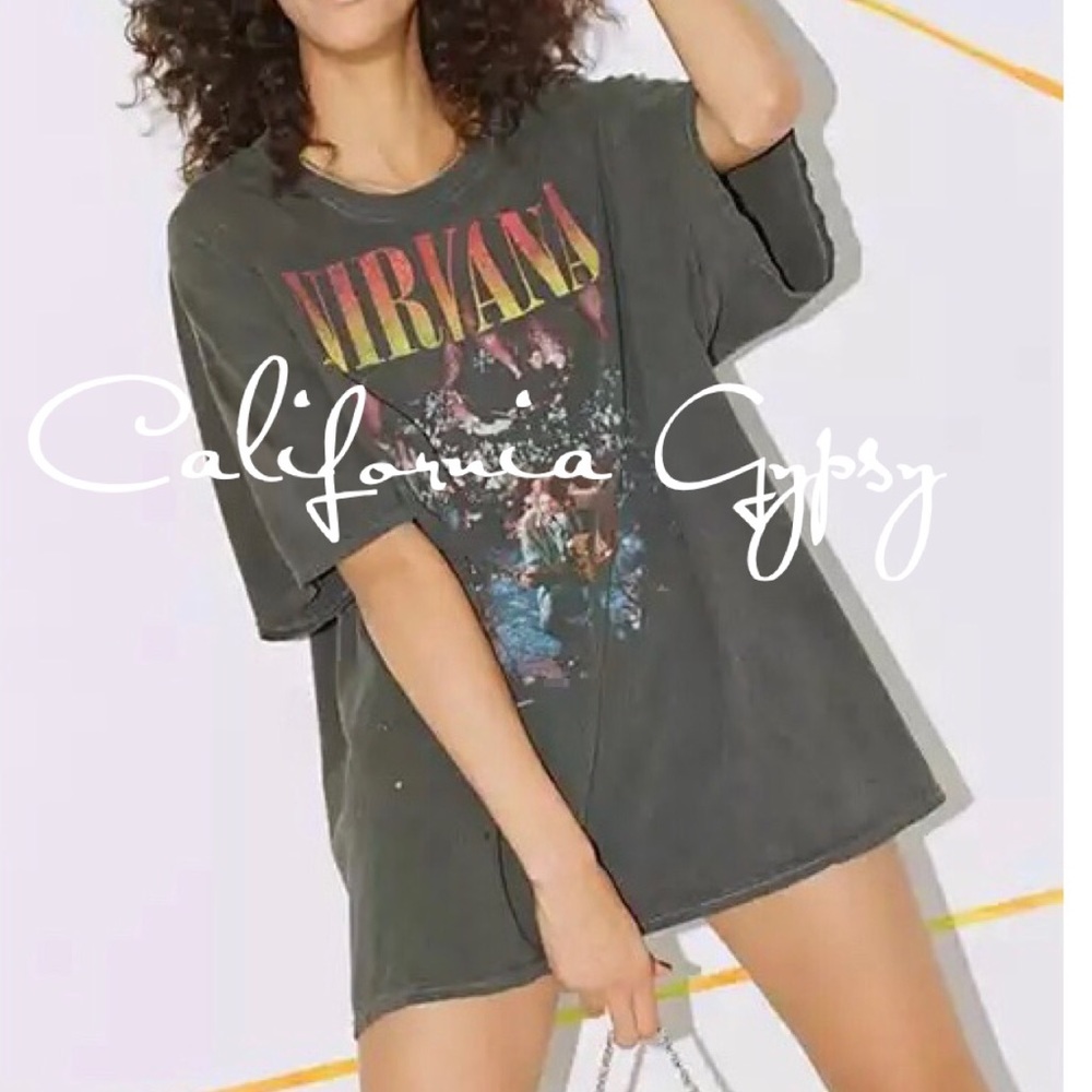 Nirvana Music Band Oversized T-shirt - Picture 12 of 14